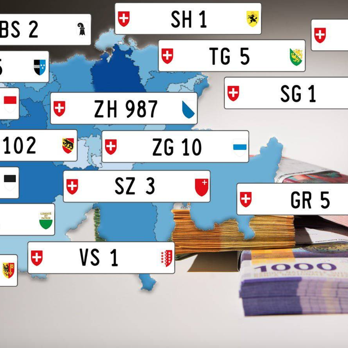 Das Millionengeschäft mit Autonummern in der Schweiz – das war die teuerste