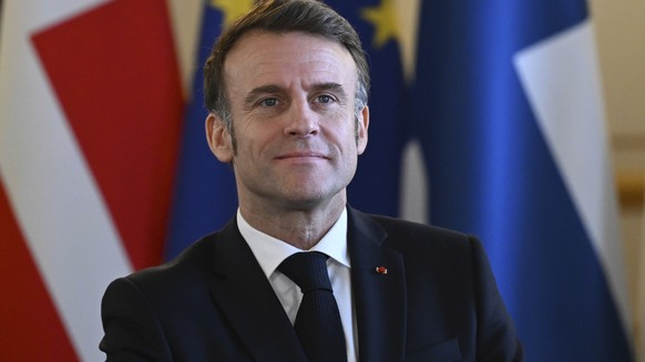 France&#039;s President Emmanuel Macron at the European leaders&#039; summit to discuss Ukraine, hosted by Britain&#039;s Prime Minister Keir Starmer, at Lancaster House, London, Sunday March 2, 2025. ...