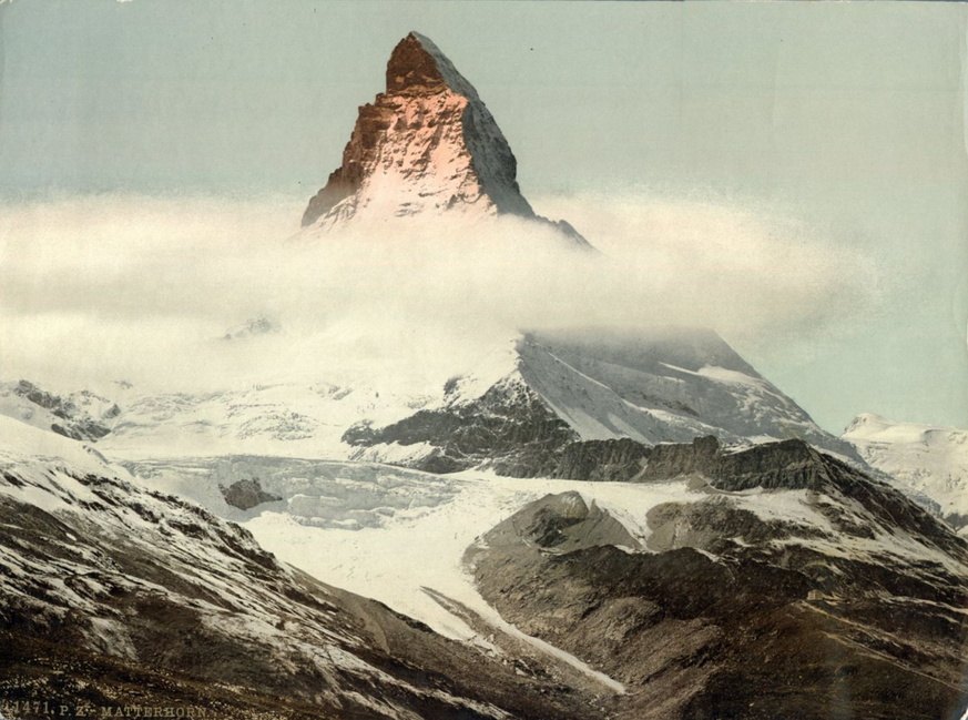 Damals wie heute ein bevorzugtes Motiv: Das Matterhorn.&nbsp;