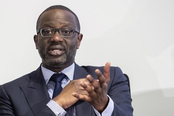 epa07368653 Tidjane Thiam, CEO of Swiss bank Credit Suisse prior to a press conference of the full-year results of 2018 in Zurich, Switzerland, 14 Feburary 2019. EPA/ENNIO LEANZA