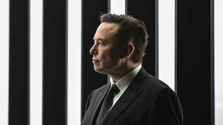 FILE - Elon Musk, Tesla CEO, attends the opening of the Tesla factory Berlin Brandenburg in Gruenheide, Germany, March 22, 2022. Twitter said in a statement Friday, April 15, 2022, that its board of d ...