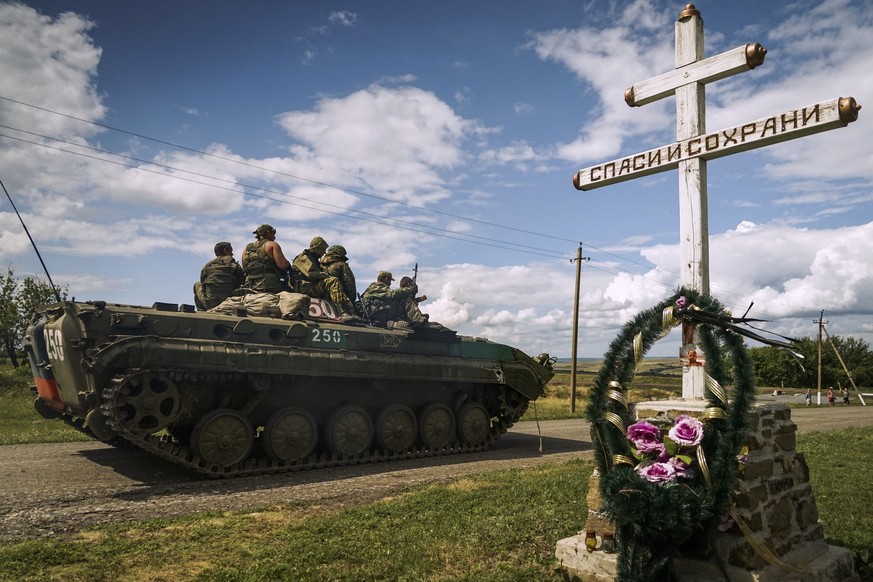 Ein Schritt in Richtung Frieden? Ein Separatisten-Panzer in der Ostukraine.