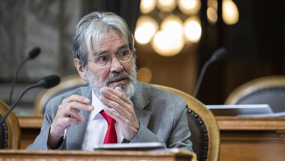 Roberto Zanetti, SP-SO, spricht zur Kleinen Kammer, an der Sommersession der Eidgenoessischen Raete, am Mittwoch, 1. Juni 2022 im Staenderat in Bern. (KEYSTONE/Alessandro della Valle)