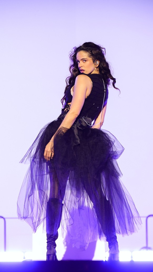 PARIS, FRANCE - MARCH 18: (Exclusive Coverage) Rosalía performs on stage at The Accor Arena on March 18, 2026 in Paris, France. (Photo by Kevin Mazur/Getty Images for Live Nation)