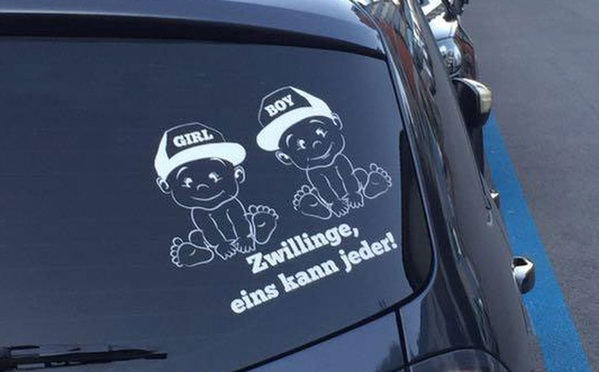 Autoaufkleber Cool Baby an Bord für Eltern mit Humor