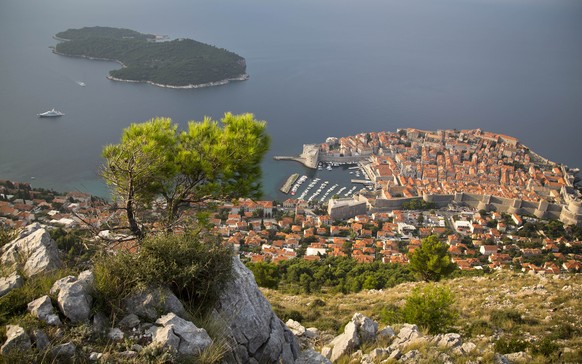 This Oct. 4, 2014 photo shows the Dubrovnik old town from a hill. Despite surging opposition to pumping crude in the waters of one of Europe&#039;s fastest-growing summer travel destinations, the Croa ...
