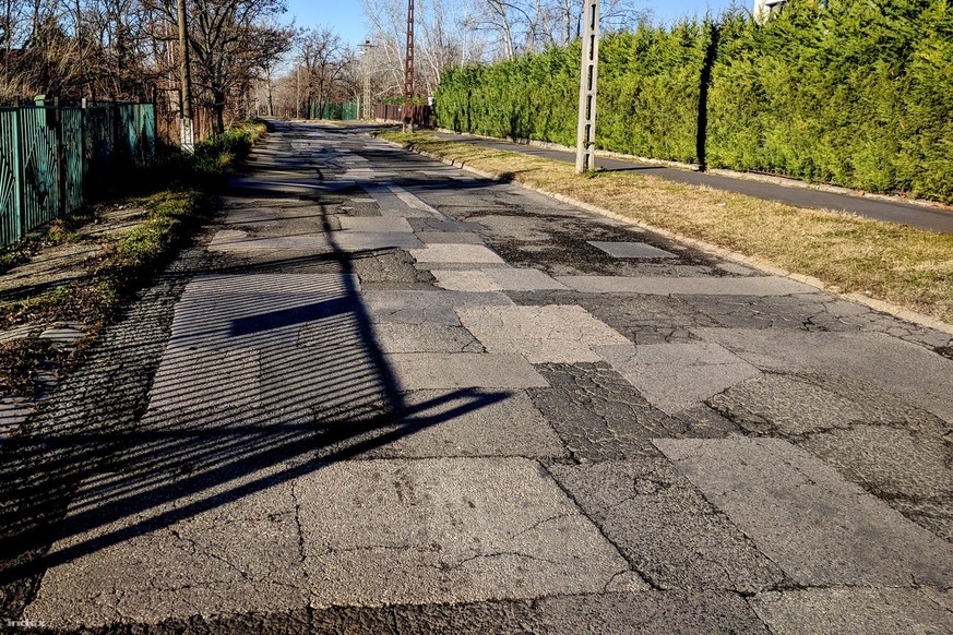 Strassen reperatur in Ungarn