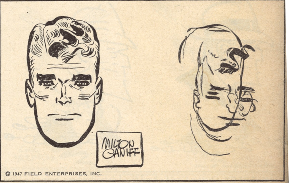 Milton Caniff hat die Einzelteile seines Helden gut getroffen.
