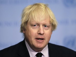 FILE - In this Thursday, March 23, 2017 file photo, British Foreign Secretary Boris Johnson speaks to reporters at United Nations headquarters. Boris Johnson said Thursday April 27, 2017, that Britain ...