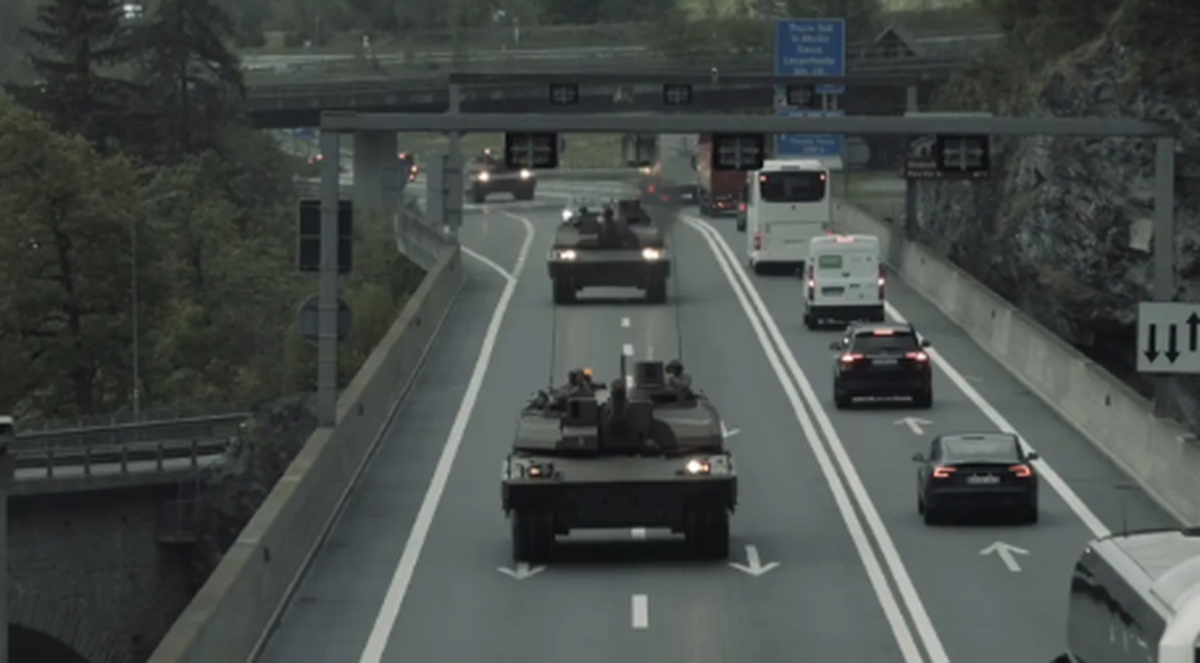 französische panzer auf schweizer stassen
