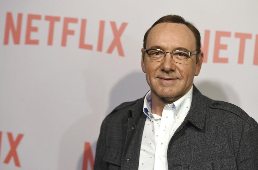 FILE - In this April 27, 2015 file photo, Kevin Spacey arrives at the Q&amp;A Screening of &quot;The House Of Cards&quot; at the Samuel Goldwyn Theater in Beverly Hills, Calif. Netflix says Spacey is  ...