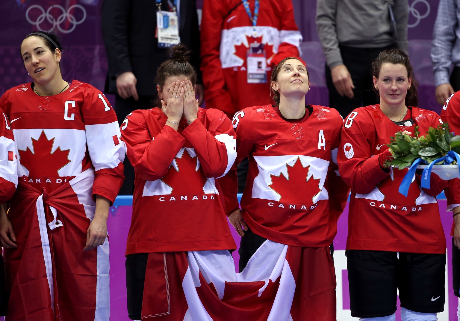 Die kanadischen Siegerinnen.