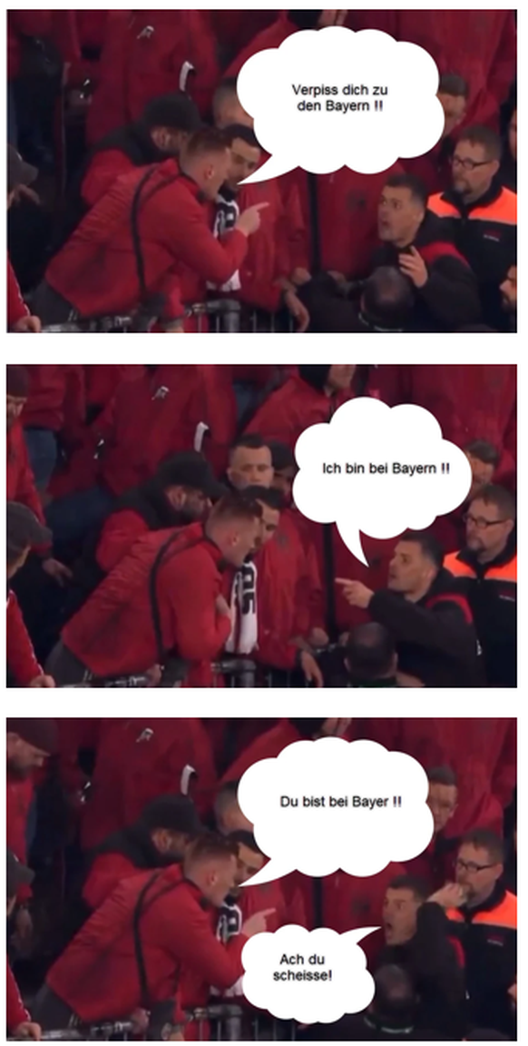 Xhaka streitet mit Leverkusen-Fan – das wurde wirklich gesagt\nEt voilà