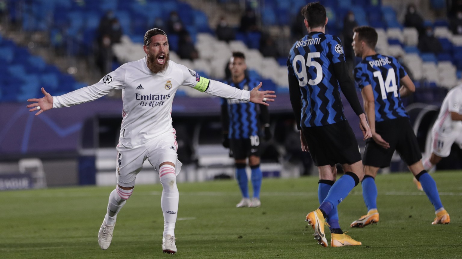 Sergio Ramos jubelt über seinen 100. Treffer für Real Madrid – als Verteidiger!