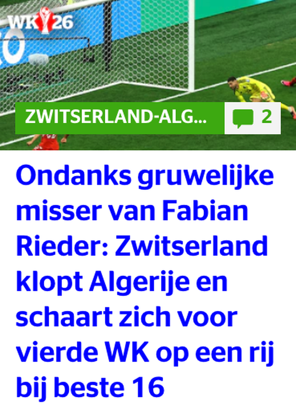 HLN Schweiz-Algerien
