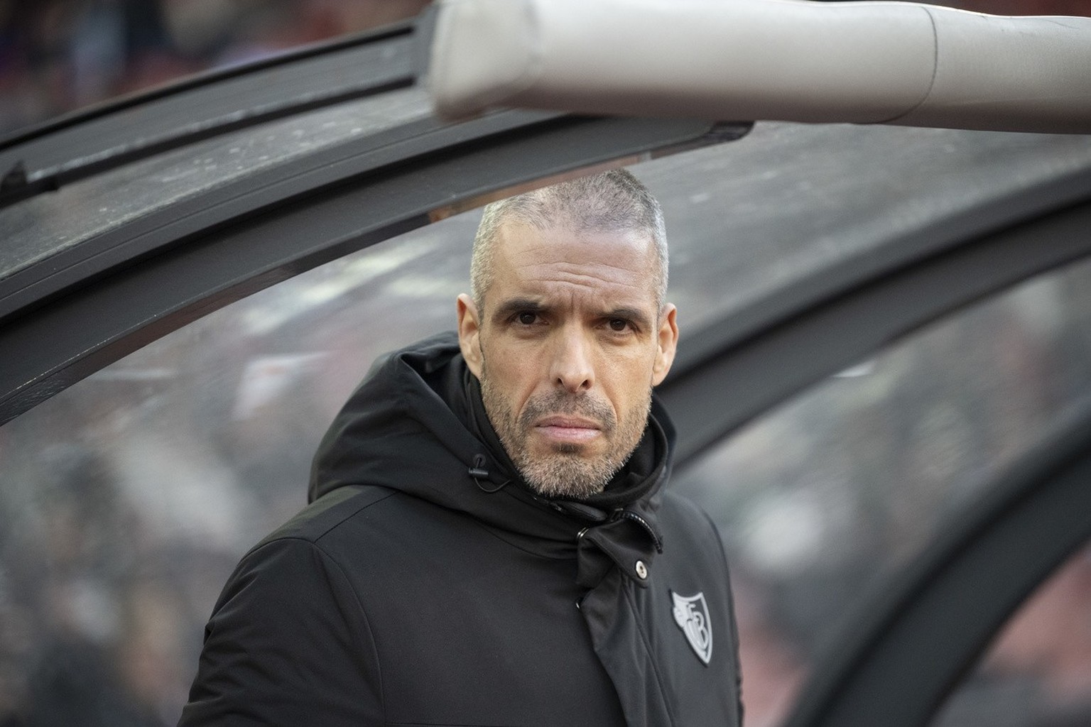 Basels Cheftrainer Fabio Celestini im Fussball Meisterschaftsspiel der Super League zwischen dem FC Zuerich und dem FC Basel 1893 im Letzigrund, am Sonntag, 21. Januar 2024 in Zuerich. (KEYSTONE/Ennio ...