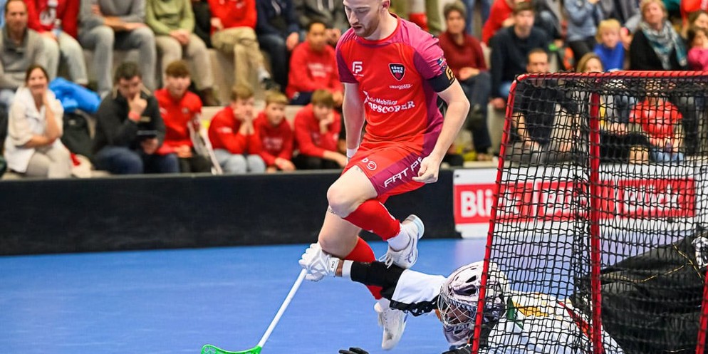 Jan Zaugg und Floorball Köniz Bern aus den Playoffs ausgeschieden.