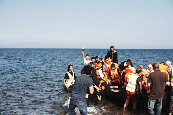 Flüchtlinge landen in Lesbos. Was kommt danach?<br data-editable="remove">