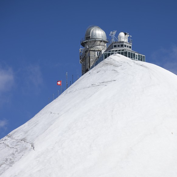 Jungfraujoch Das Sphinx-Observatorium auf dem Jungfraujoch, am Samstag, 15. August 2020. (KEYSTONE/Peter Klaunzer)