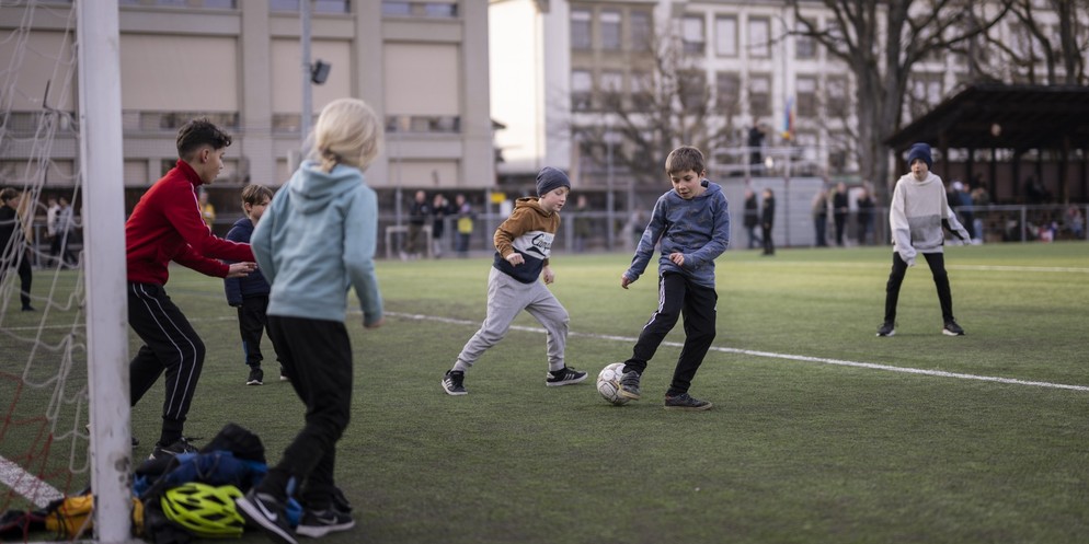 Mitten im Stadtquartier: Beim FC Breitenrain trainieren rund 700 Kinder.