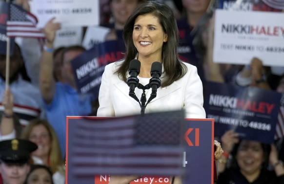 Nikki Haley, former governor of South Carolina and United Nations ambassador, launches her 2024 presidential campaign on Wednesday, February 15, 2023 in Charleston, SC (AP Photo/Meg Kinnard) Nikki Haley