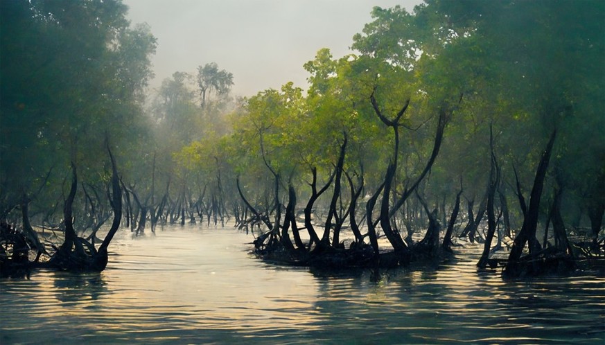 Sundurbans Magrovenwald in Bangladesh