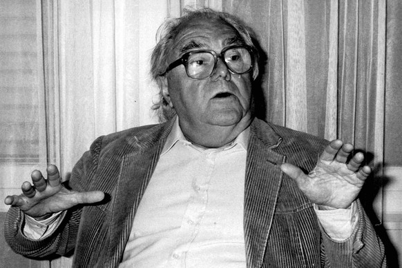 Swiss writer Max Frisch (1911-1991) pictured in Zurich, Switzerland, in 1989. (KEYSTONE/STR)

Max Frisch, aufgenommen 1989. Mit Max Frisch (1911-1991) stellt die Schweiz an der Frankfurter Buchmesse v ...