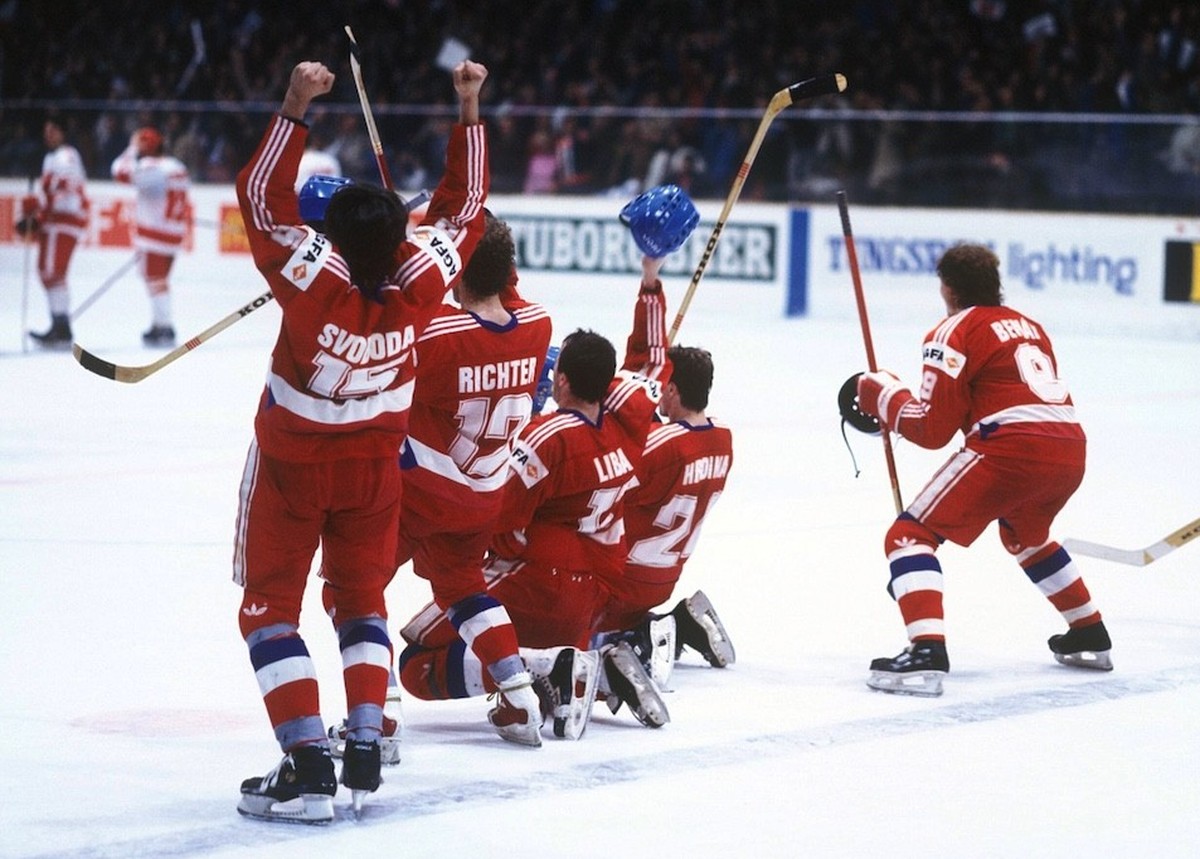 Eishockey-WM 1985 Prag Tschechoslowakei Russland Sowjetunion