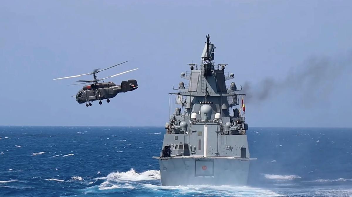 Russische Marineübung "Ocean-2024" (Archivbild): Aktuell gibt es keine russischen Schiffe mehr im Mittelmeer.