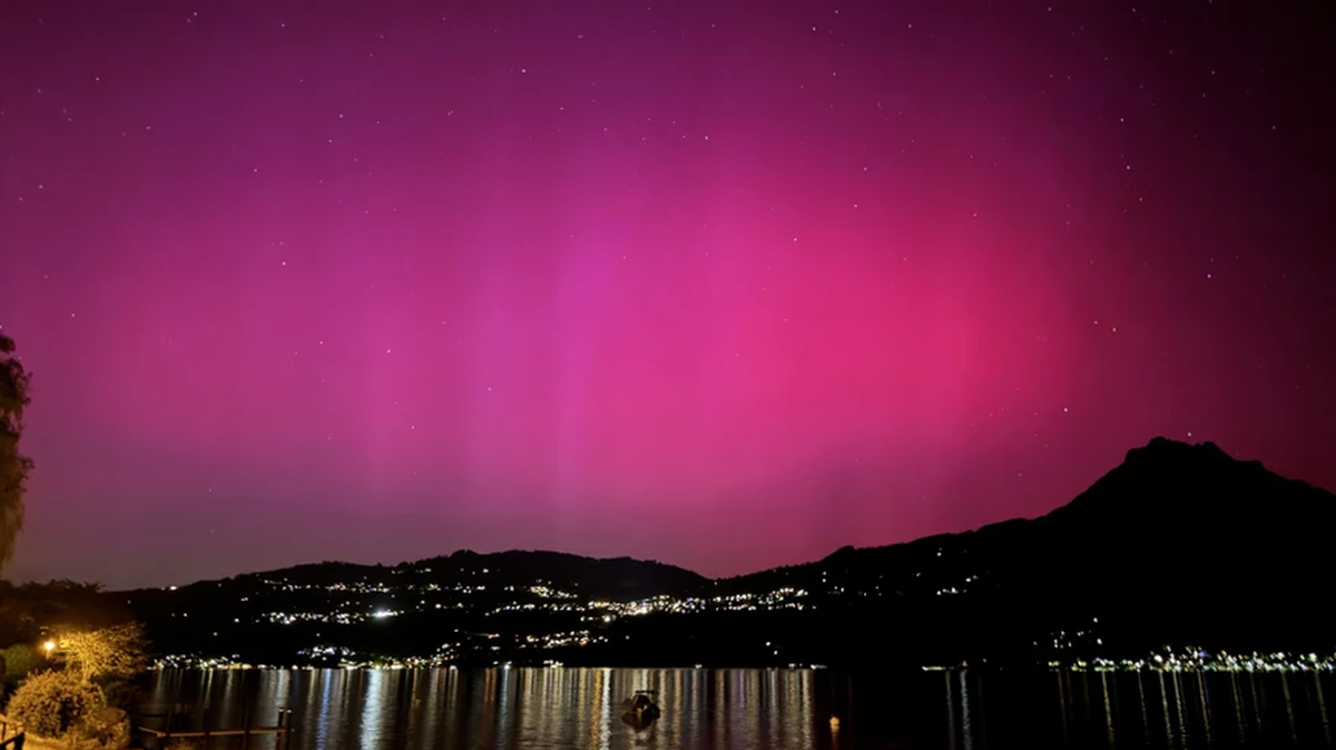 Polarlichter an unbekanntem Standort.