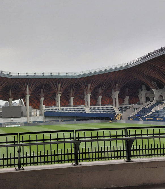 Ein Bau aus Holz und Schiefer: Die Pancho Arena in Orbans Heimatdorf ist sein persönliches Prestige-Projekt.