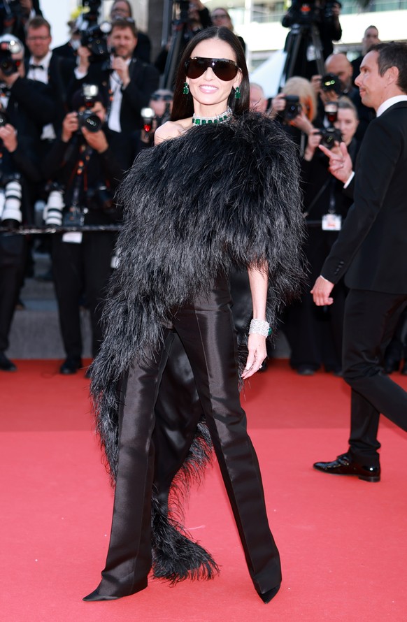 epa12971711 Demi Moore attends the premiere for 'Fjord' during the 79th annual Cannes Film Festival, in Cannes, France, 18 May 2026. The film festival runs from 12 to 23 May 2026. EPA/CLEMEN ...