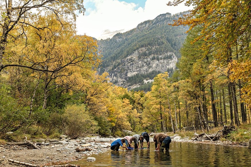 rauszeit Weltreise in der schweiz Goldwaschen Gondo