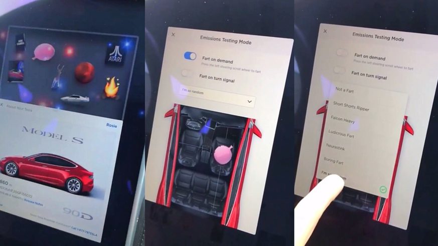Tesla nennt seine Furz-App «Emissions Testing Mode». Der VW-Dieselskandal lässt grüssen.