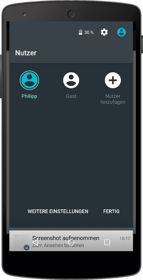 Android 5.0 ermöglicht mehrere Nutzer gleichzeitig.