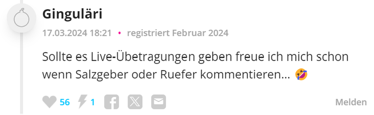 Kommentare zu den Sex-Weltmeisterschaften in Schweden.