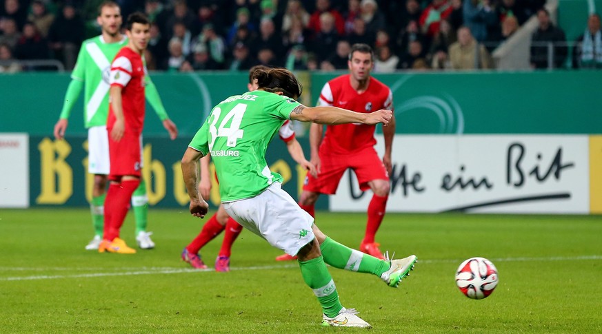 Das einzige Tor des Spiels: Aus elf Metern bezwingt Ricardo Rodriguez seinen Nati-Kumpel Roman Bürki.