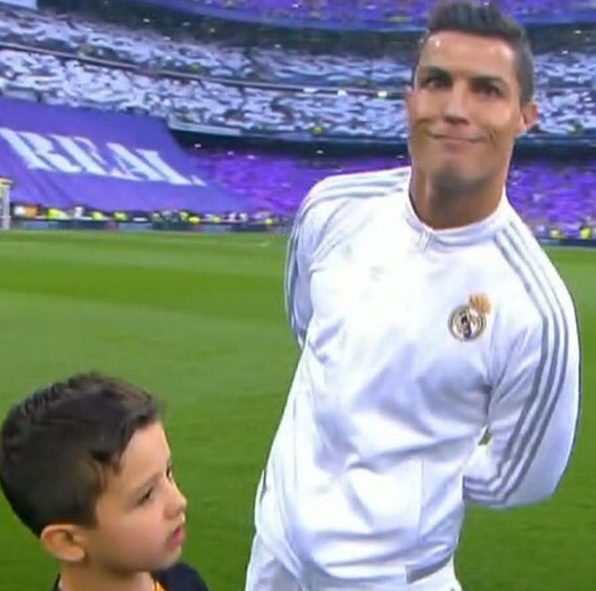 Ronaldo vor dem Spiel etwas aufgedreht.