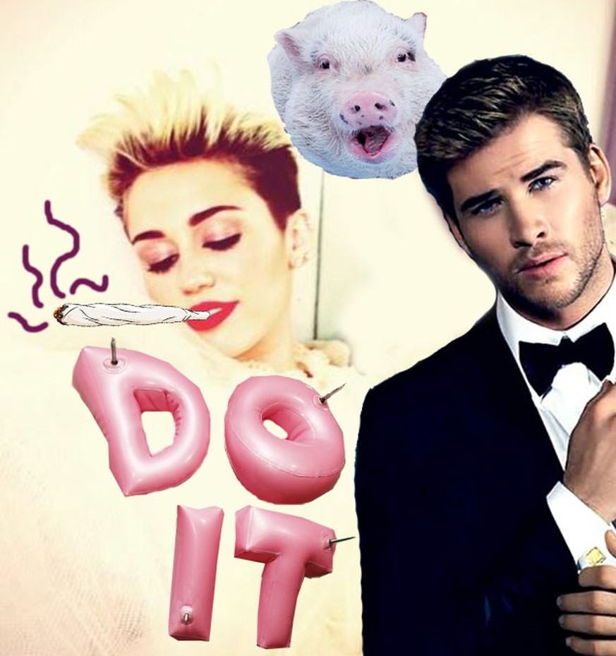 So oder so ungefähr wird Miley Cyrus' Hochzeit mit Liam Hemsworth also sein.