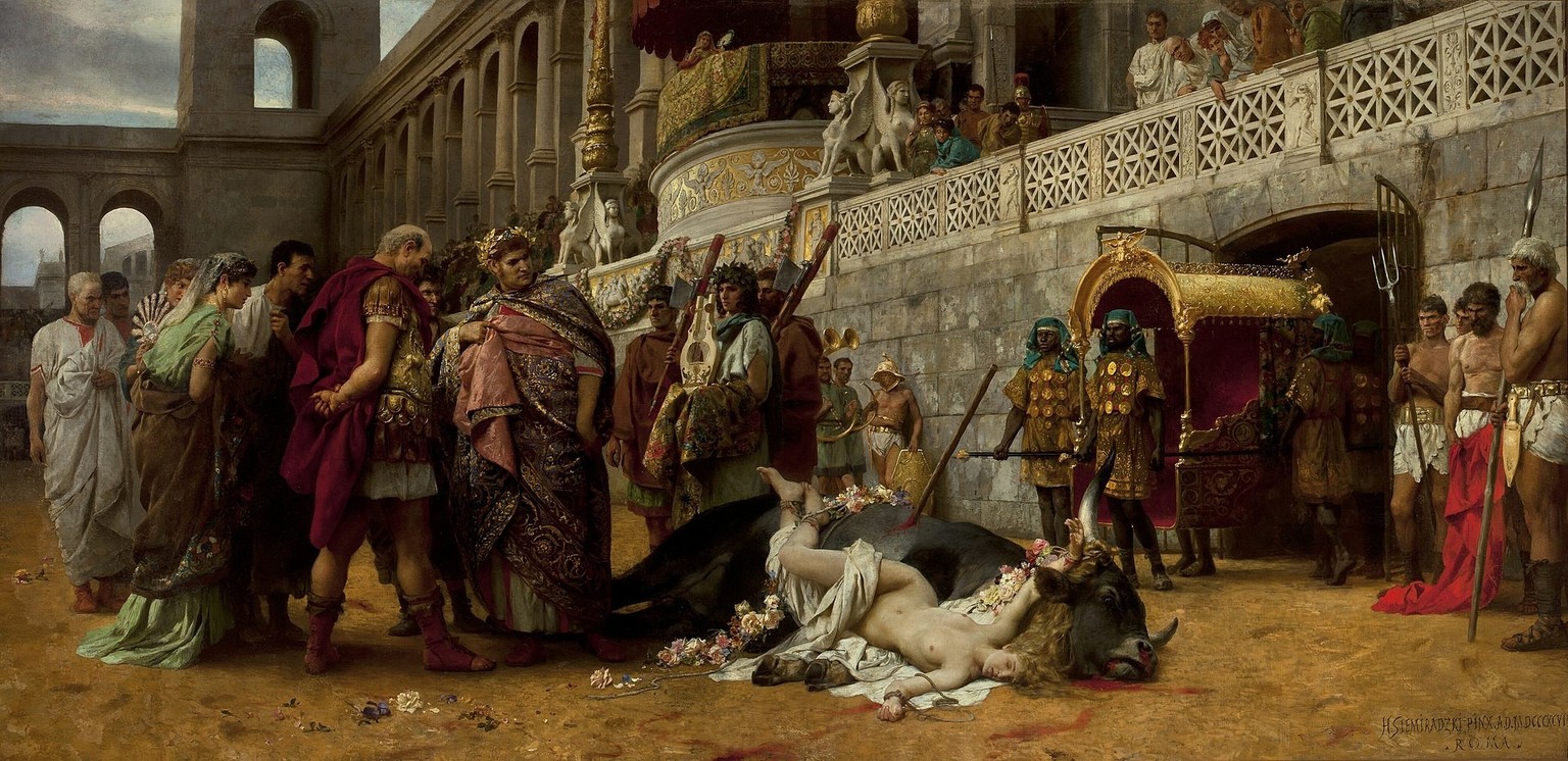 Kaiser Claudius (41 n. Chr. – 54. n. Chr.) bürgerte die Zurschausstellung von Strafe ein: Seither war die Urteilsvollstreckung Teil des Spektakels. Verurteilte Räuber und Mörder wurden als untrainiert ...