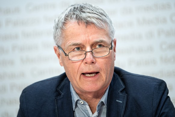 Alex Frei vom Referendumskomitee, aeussert sich zum Nein zur Organspende ohne explizite Zustimmung, am Donnerstag, 20. Januar 2021, in Bern. (KEYSTONE/Peter Schneider)