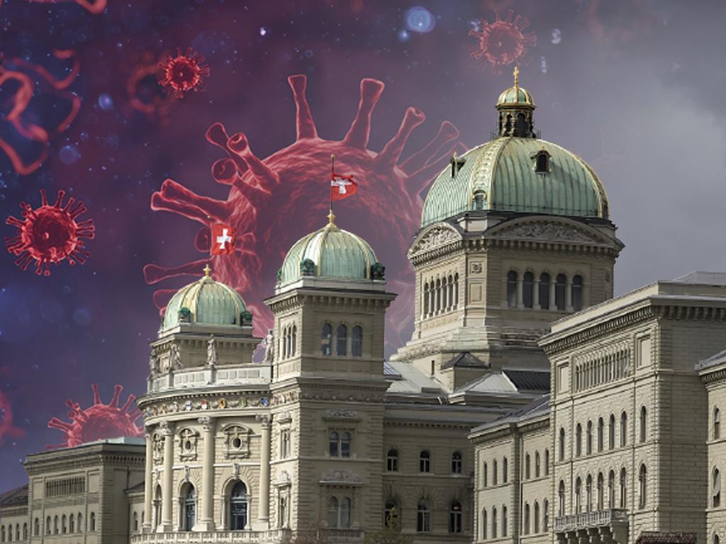 Covid-Gesetz Schweiz: Das Coronavirus beschäftigt die Politiker im Bundeshaus.