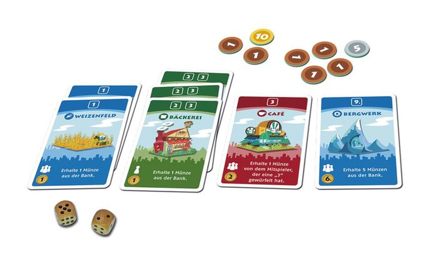 Machi Koro Spielauslage