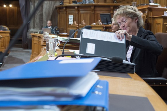 Lässt sich (noch) nicht in die Karten blicken, was ihre Zukunft betrifft: Bundesrätin Widmer-Schlumpf.