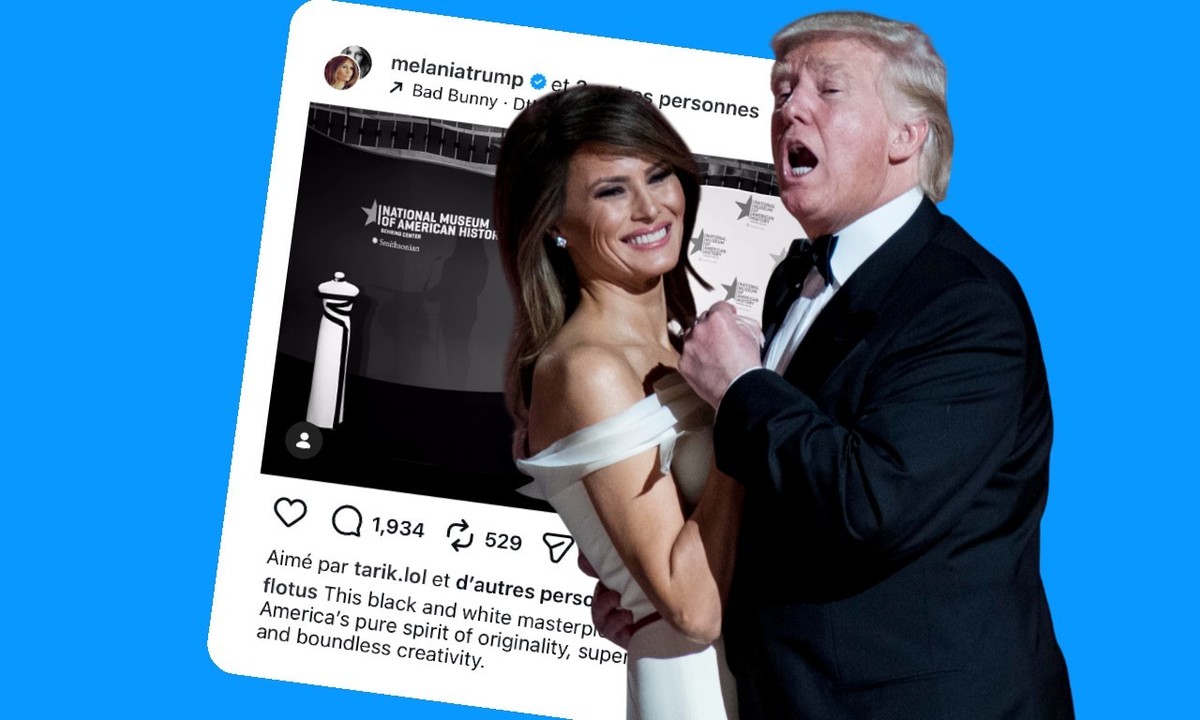 Melania Trump a été épinglée pour avoir partagé sur Instagram une publication avec une chanson de Bad Bunny, l'éminent rival de son mari.