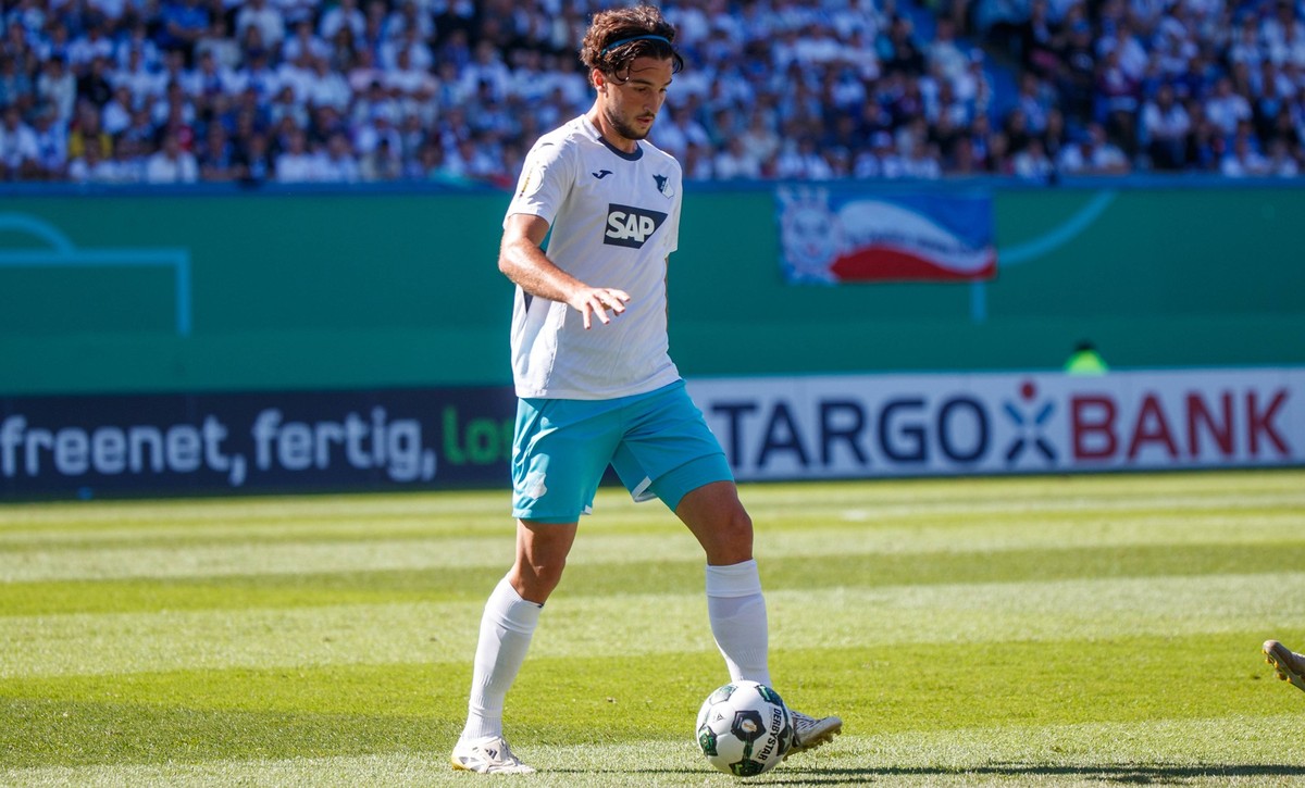 Leon Avdullahu Hoffenheim GER, FC Hansa Rostock vs. TSG Hoffenheim, Fu