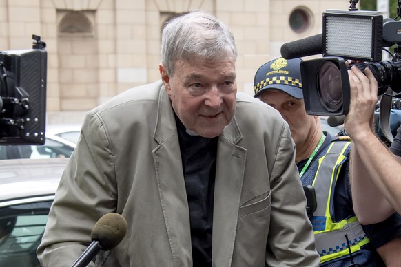 FILE - In this Feb. 26, 2019, file photo, Cardinal George Pell arrives at the County Court in Melbourne, Australia. Australia&#039;s highest court agreed Wednesday Nov. 13, 2019, to hear an appeal fro ...