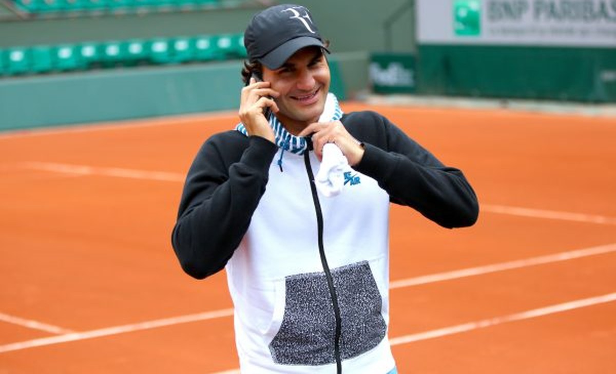 22.05.2014; Paris; Tennis - Roland Garros 2014;
Roger Federer (SUI) (Erika Tanaka/freshfocus)