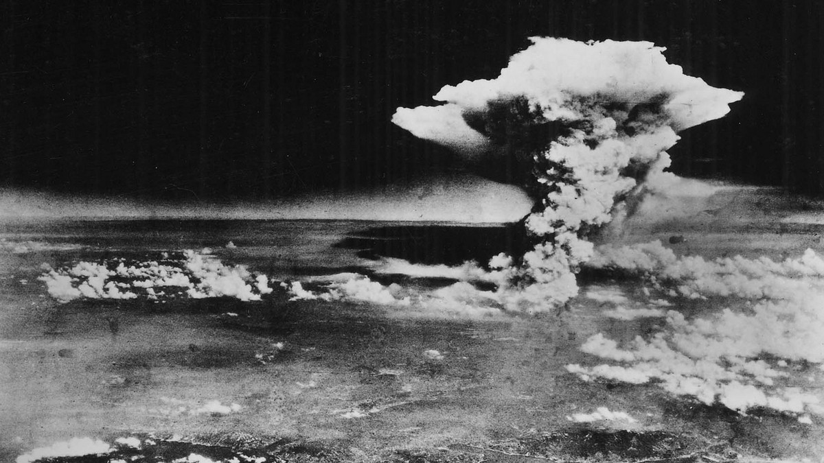 In this handout picture released by the U.S. Army, a mushroom cloud billows about one hour after a nuclear bomb was detonated above Hiroshima, Japan on Aug. 6, 1945. Japanese officials say a 93-year-o ...