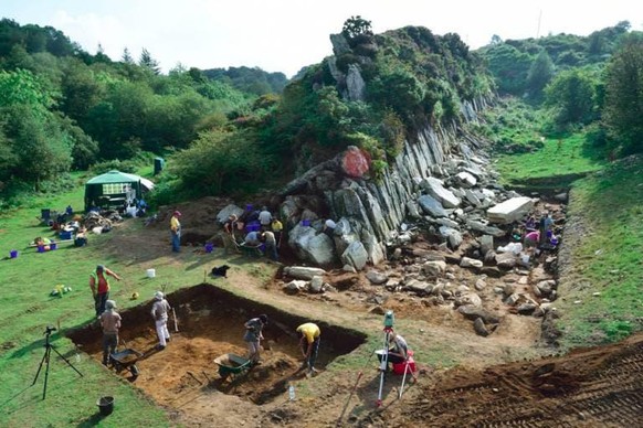 Ausgrabungen in den Preseli Hills.